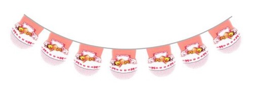 Festone plastica baby - plastica, girl