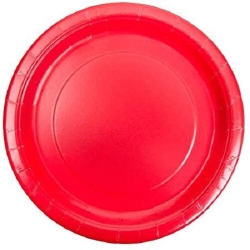 Piatti carta rosso - rosso, cm