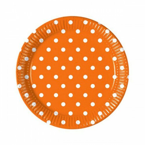 Piatti pois arancione cm - 8,