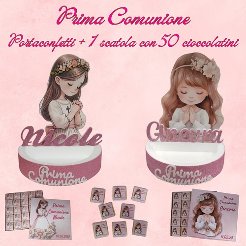 Portaconfetti comunione - 1, +