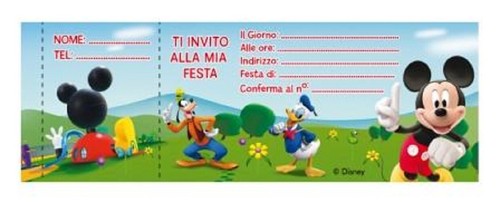Inviti assegno topolino - inviti,