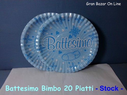 Battesimo bimbo piatti - battesimo,