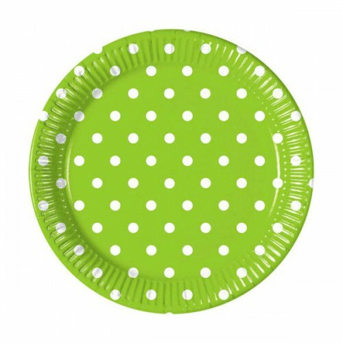 Piatti pois verde - pois, cm