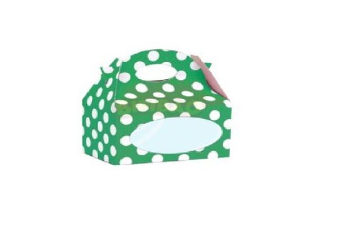 Scatola carta pois verde - carta,